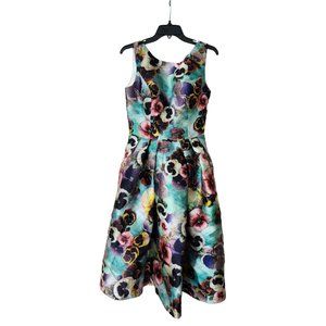 Chi Chi London Sleeveless Floral Print Midi Dress